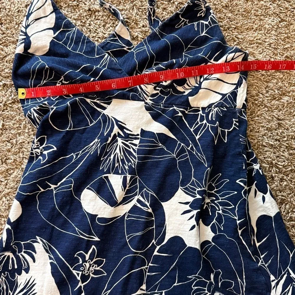 Patagonia Blue & White Floral Sun Dress